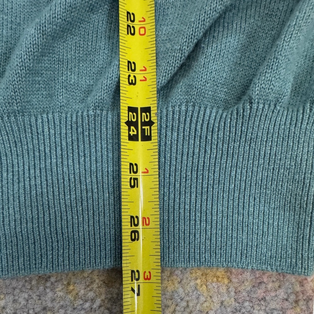 Puritan Cape Cod Mens Quarter Zip Pima Cotton L‎ Sweater Layers 2010s Coastal - Picture 10 of 11